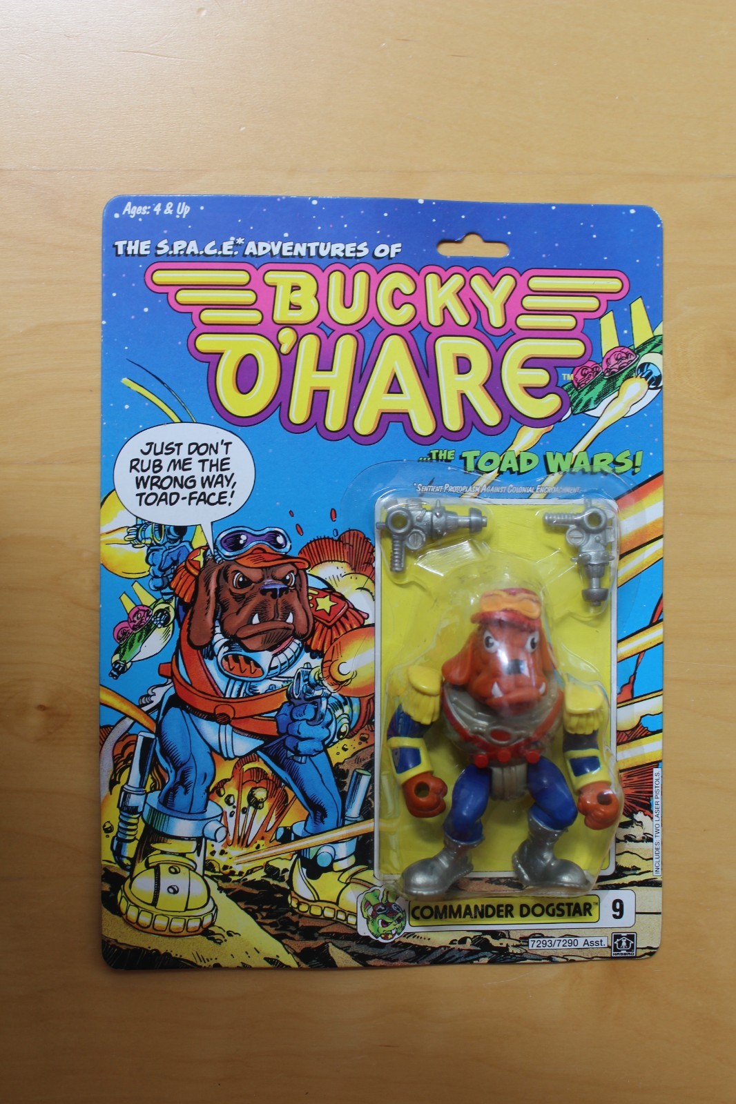 Vintage Commander Dogstar Action Figure Space Adventures Bucky O&rsquo;Hare 1990 NEW