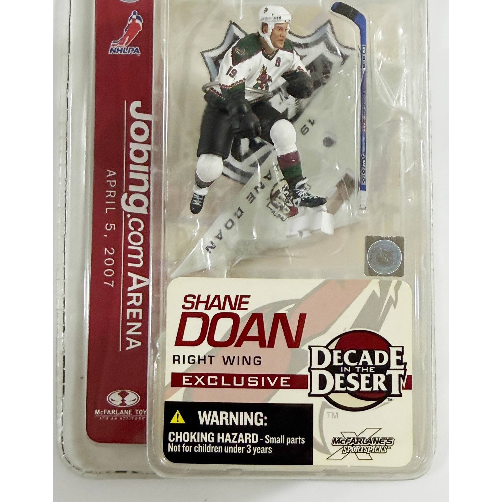 McFarlane NHL Action Figur Shane Doan Phoenix Coyotes White Decade in the Desert