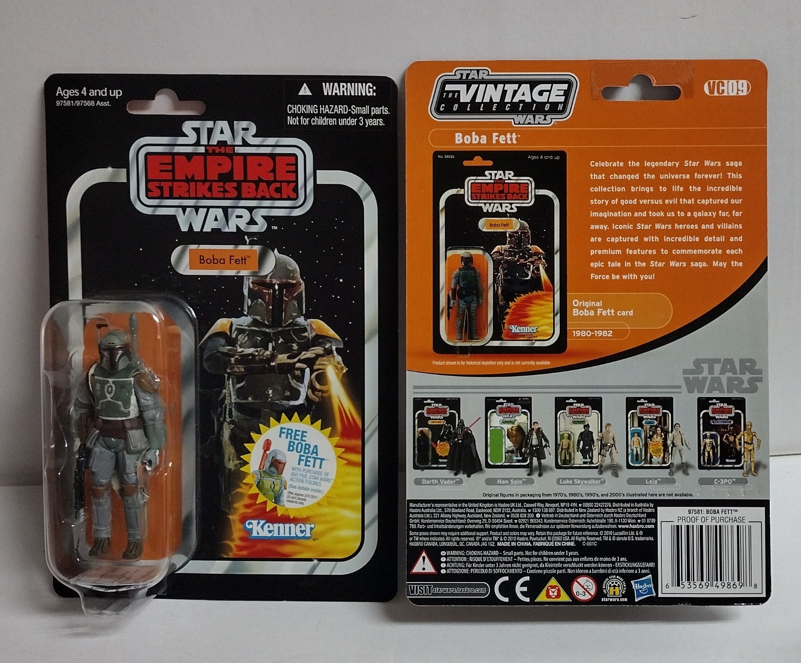 @@VHTF@@ Star Wars CASE FRESH – TVC « BOBA FETT » #09 2010 1st Ed. ESB NMOC