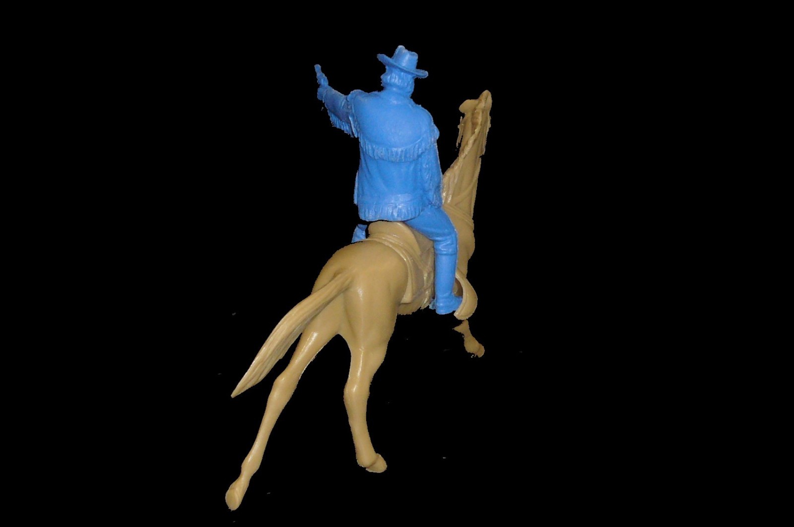 General Custer mounted 7th Cavalry Little Big Horn toy soldiers Marx playset