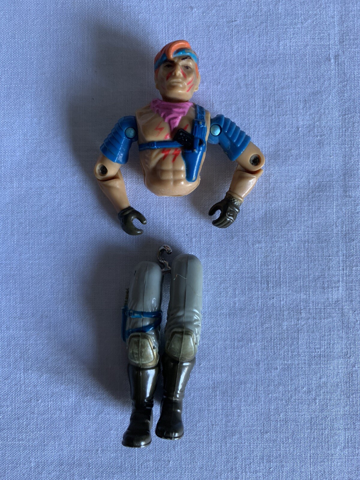 1986 G.I. Joe Xander upper body and legs for parts