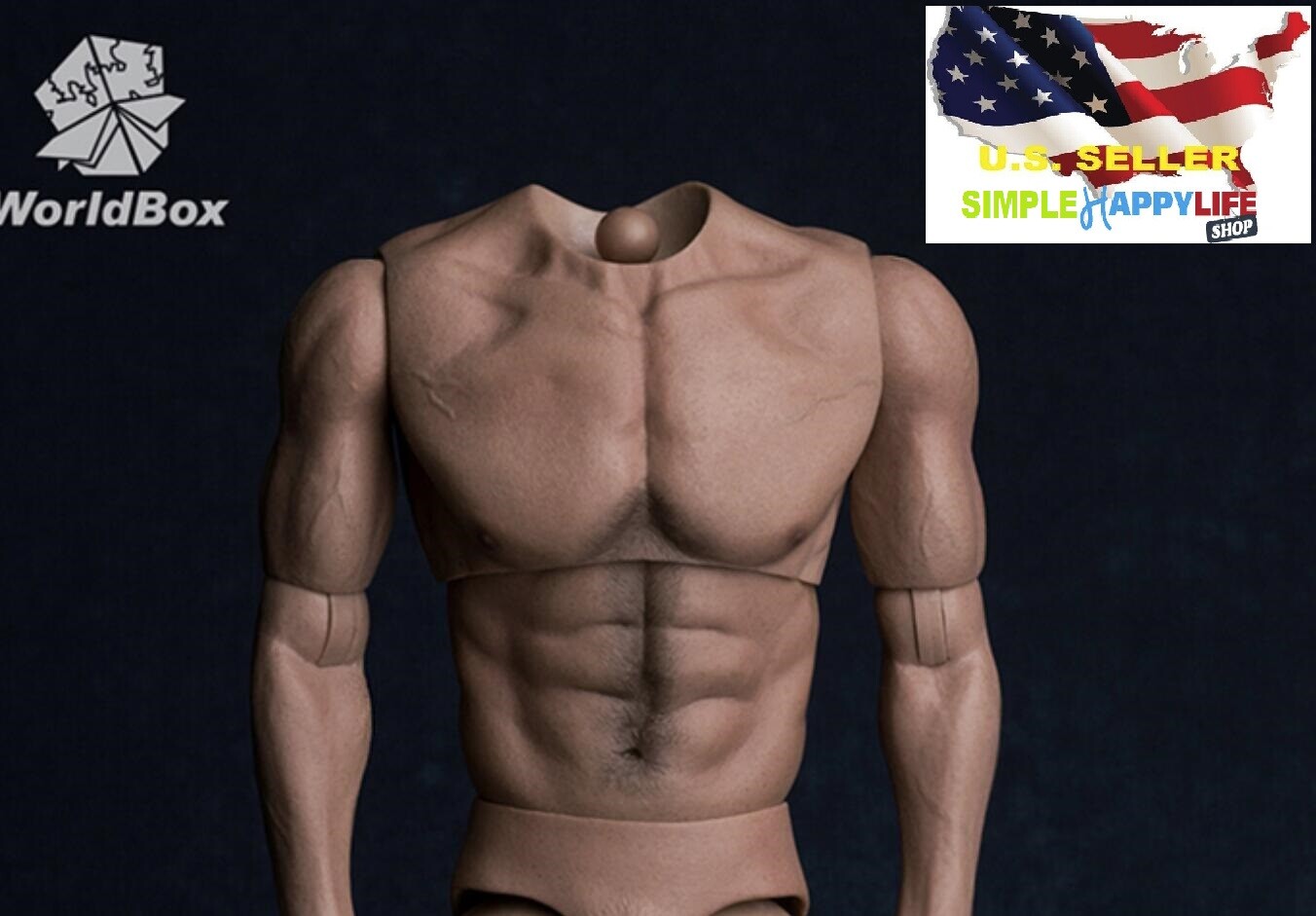 WorldBox AT017 1/6 Muscular No Neck Body Strong Durable 12&Prime; FOR HOT TOYS ❶USA❶