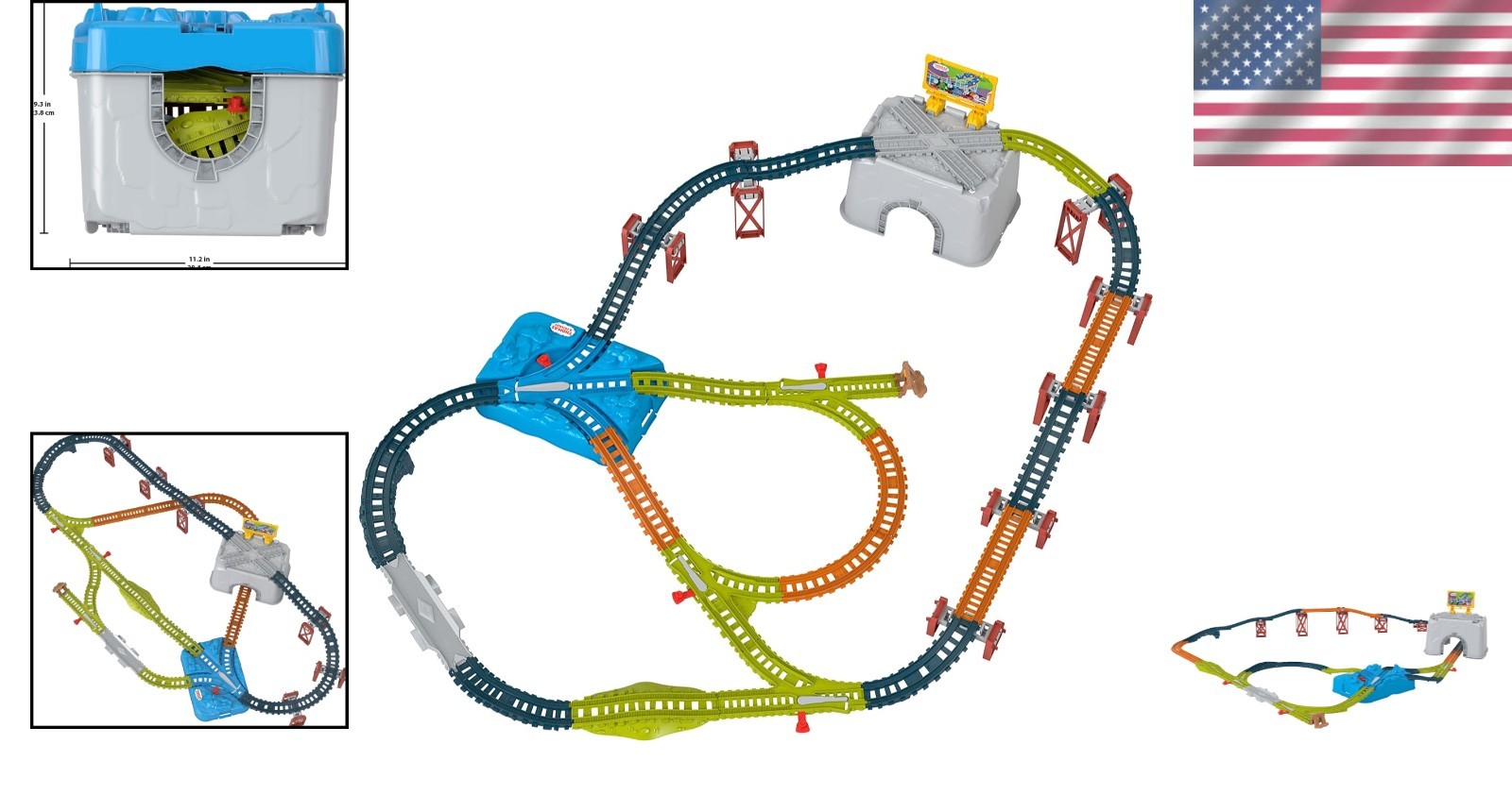 Train Tracks Set for Diecast & Motorized Trains