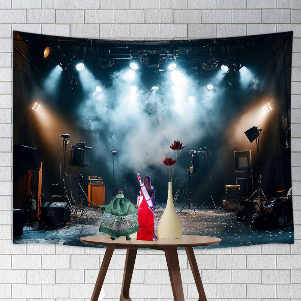 Music Band Celebrity Rock for 1/6 Action Figure Background Doll Backdrop Diorama