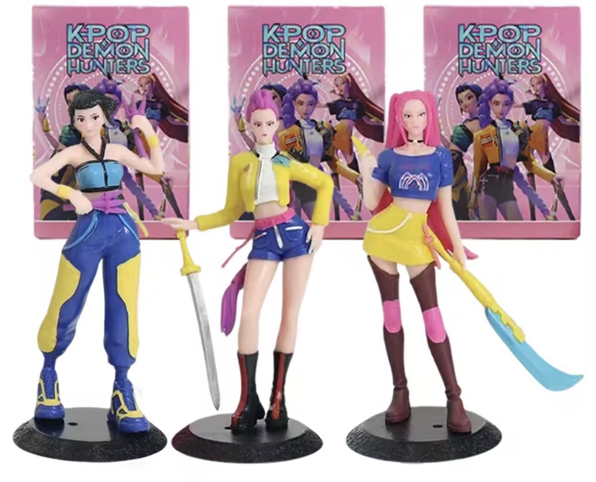 Kpop Demon Hunters Figures Huntrix Rumi Mira Zoey Figurine Statue