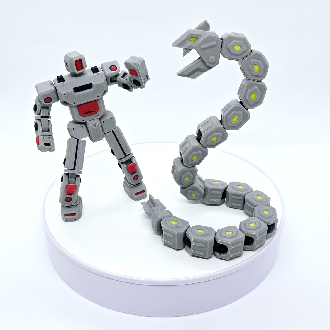 Sol Serpent | Robot Mech Action Figure | 3D Printed Articulated Animal Toy