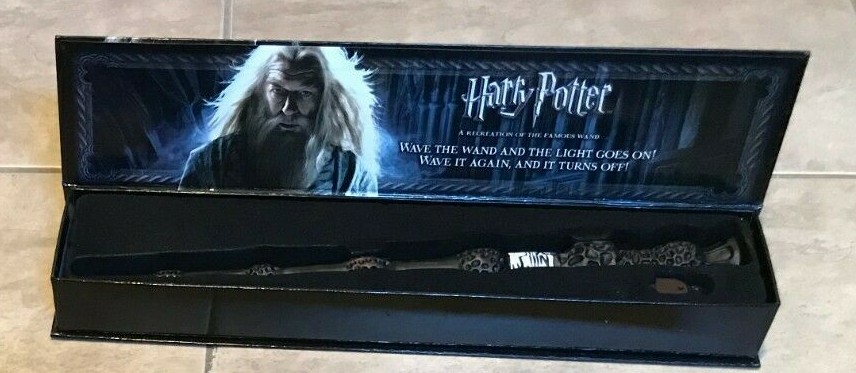 Noble Harry Potter Dumbledore Illuminating Light Up Tip Wand, 14&Prime; in Box w/ Tool