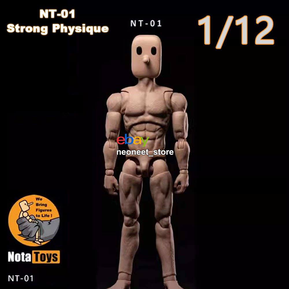 NT-01: Nota Studio Notaman 1/12 Male Base Body Action Figure – Muscular Type