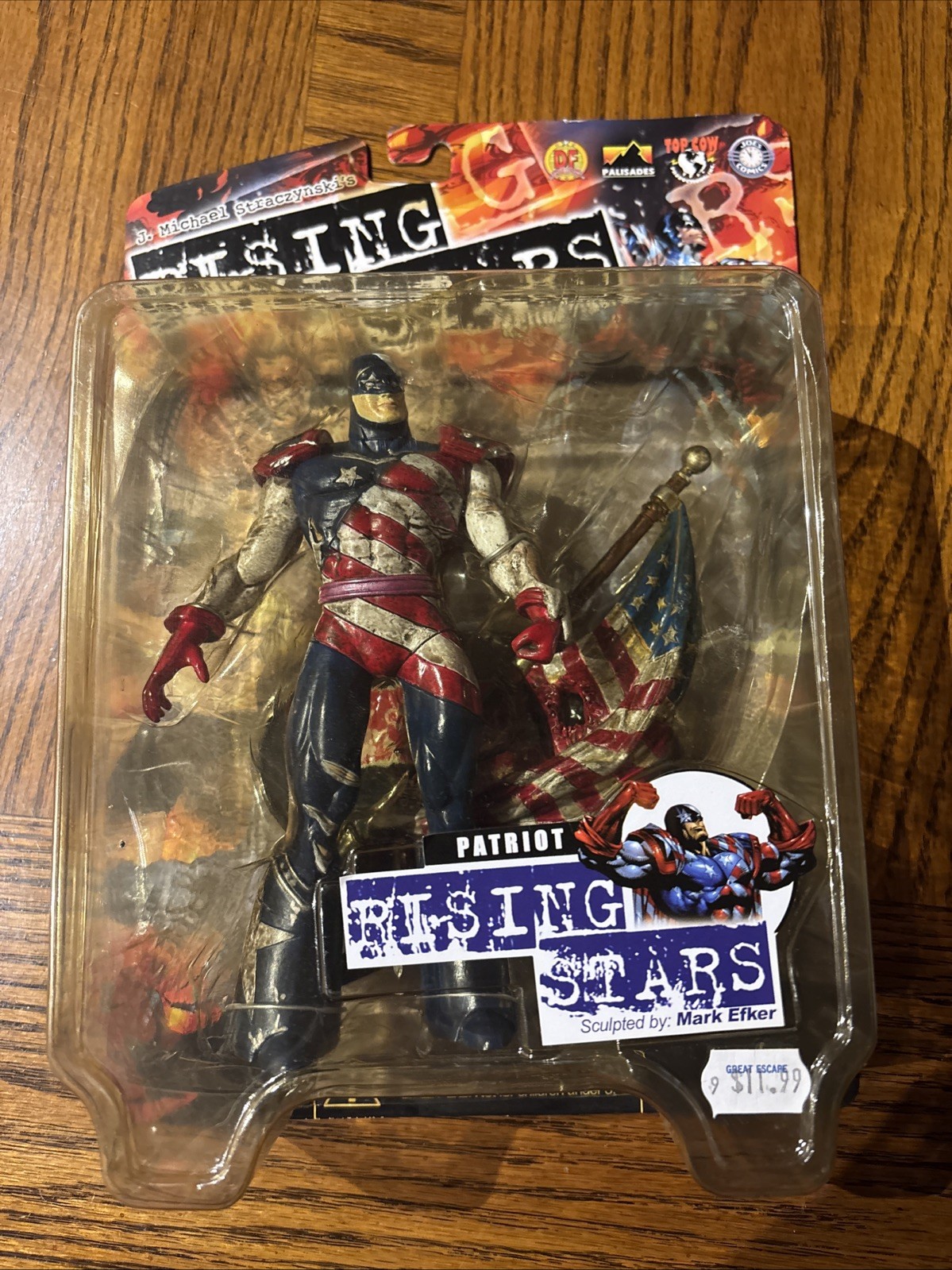 J. Michael Straczynski&rsquo;s Rising Stars Patriot 6.5&Prime;in Figure w/Flag & Base