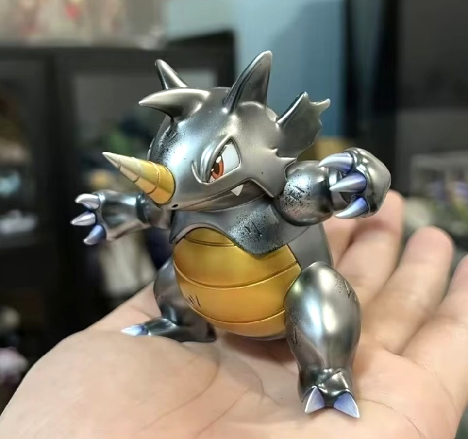 Ground/Rock Type Pokemon – Generation I – RHYDON (Gray) – by BANDAI – NEW