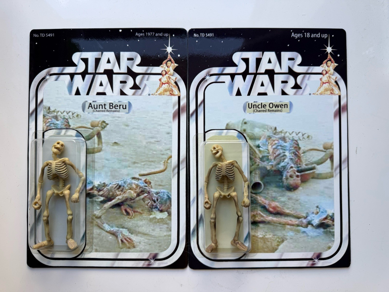 Uncle Owen Lars and Aunt Beru (Charred Remains) Star Wars TD5491 Customs 2014