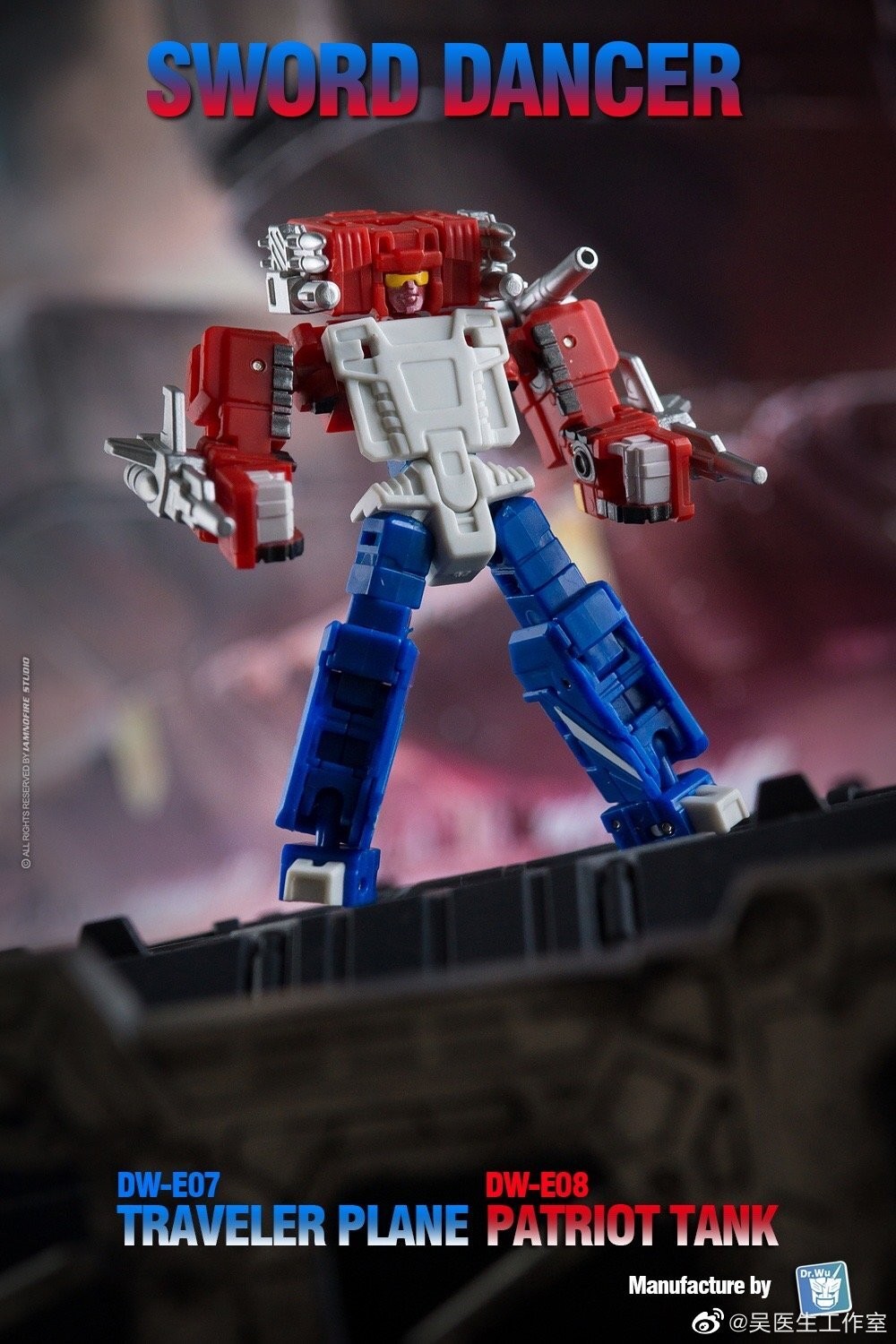 Dr.Wu SWORD DANCER DW-E07 TRAVELER PLANE E08 PATRIOT TANK MINI Action Figure