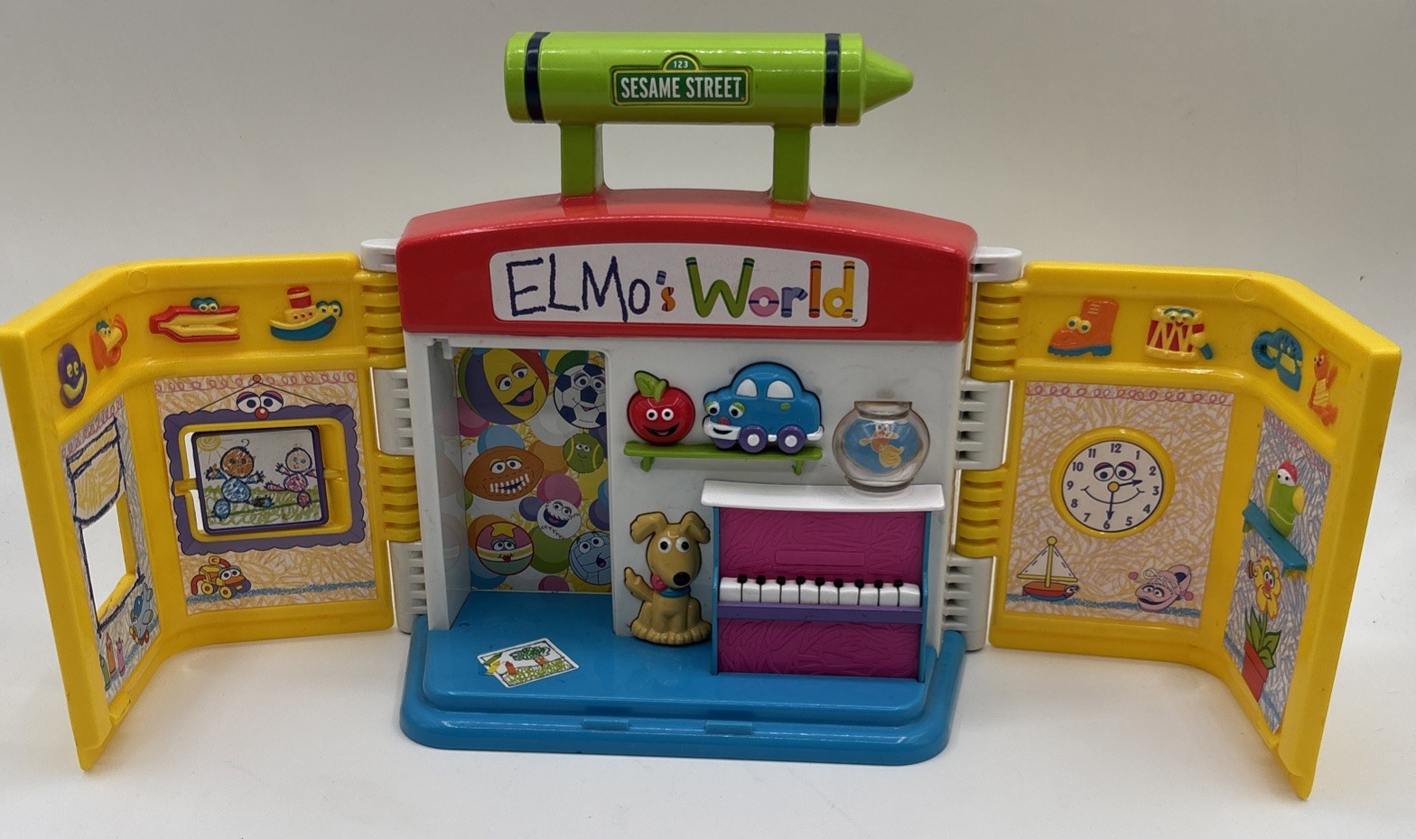Sesame Street Elmo&rsquo;s World Talking Playset Rare Vintage Kids Toy TESTED! WORKS!