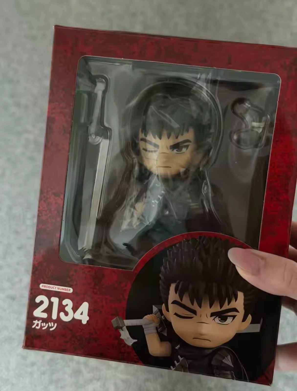 Berserk Q Version Guts Action Figure #2134 Black Swordsman Sword Wind Legend