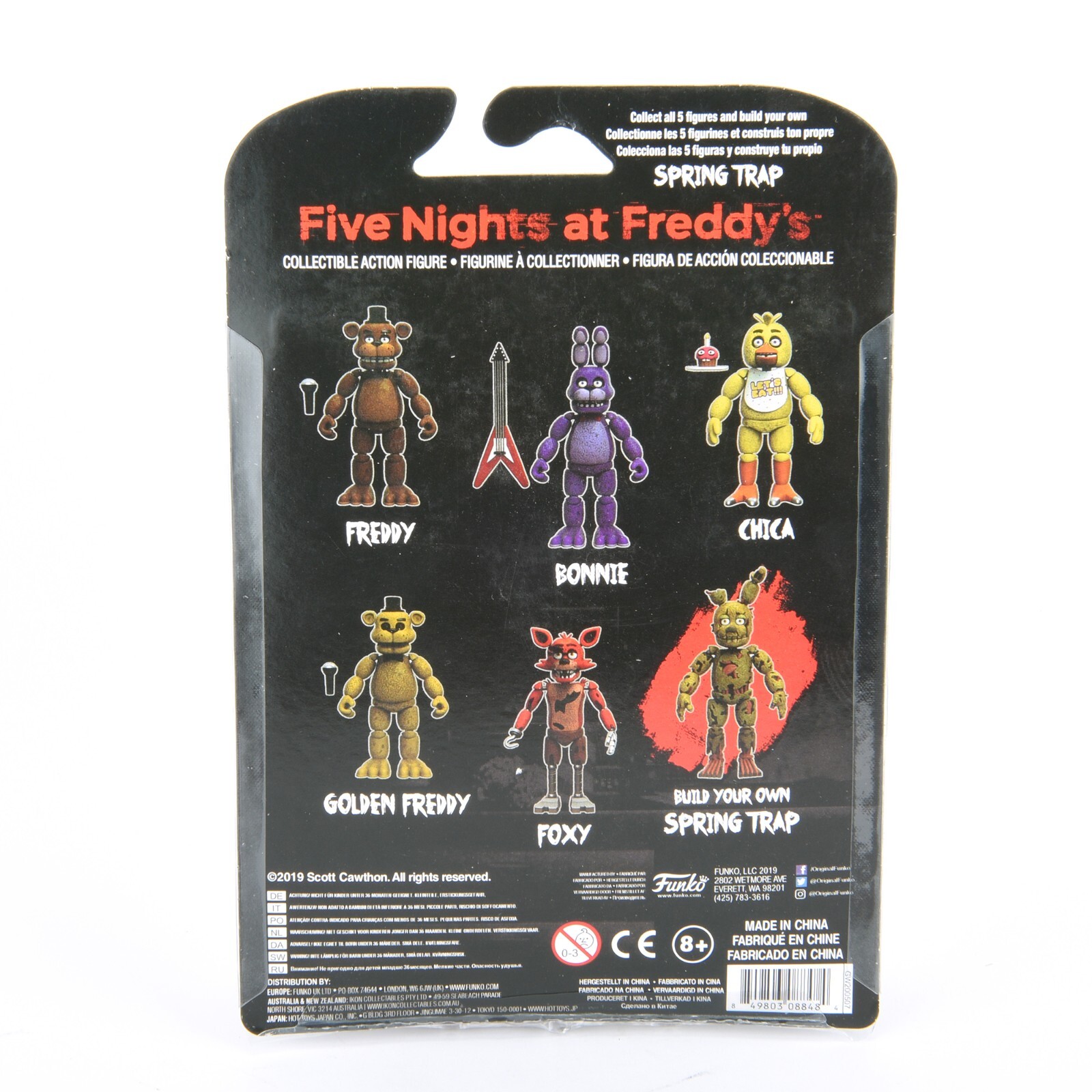 Five Nights Springtrap At Freddy Foxy Action Figure Includees Torso and Head Toy
