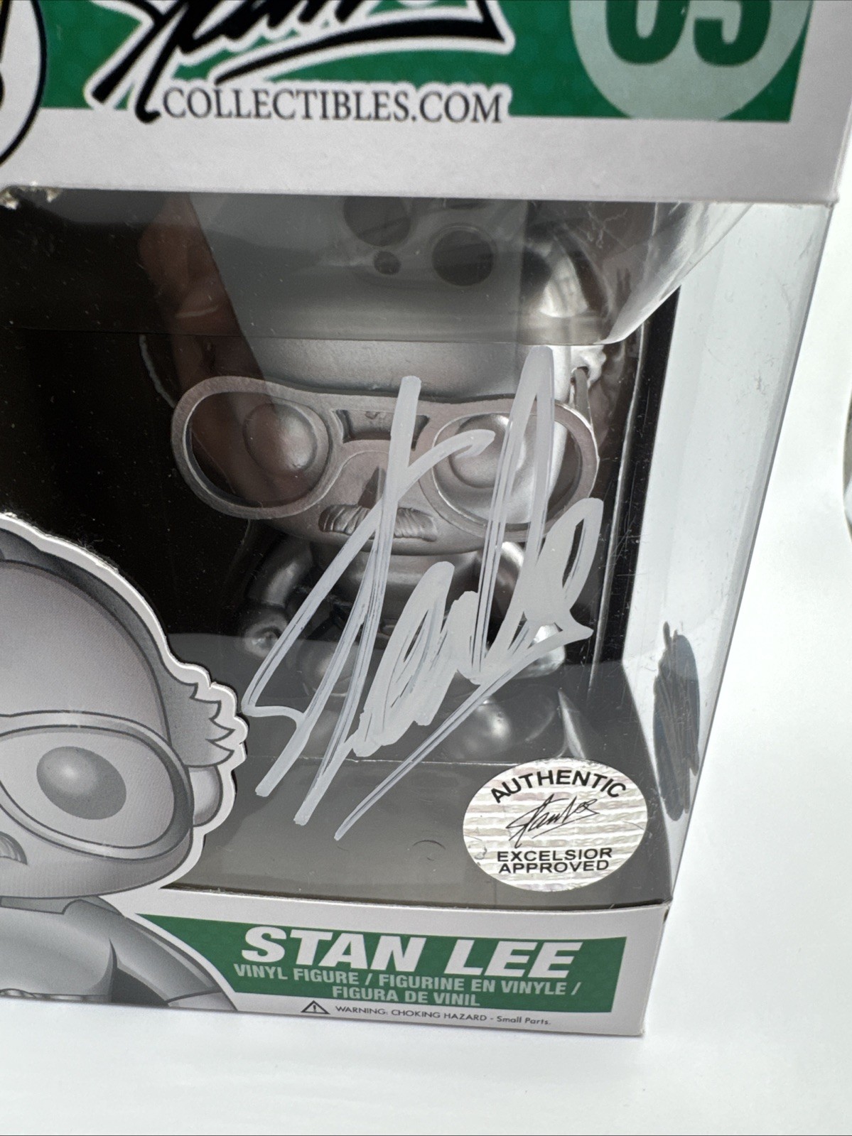 Funko Pop Stan Lee Platinum Signed Auto Excelsior Authentic Free Ship+Hard Stack