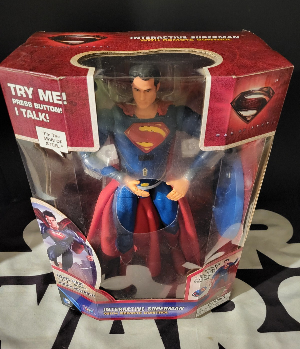 Interactive Superman 14&Prime; Remote Control MAN OF STEEL Thinkway Toys MIB NEW
