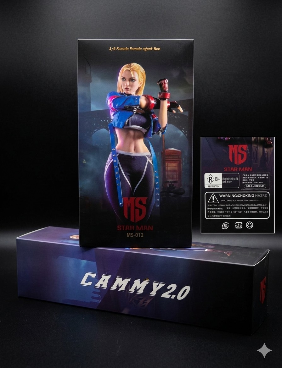 STAR MAN MS-012 1/6 Street Girl Female Fighter 6 Cammy 12&Prime; Action Figure