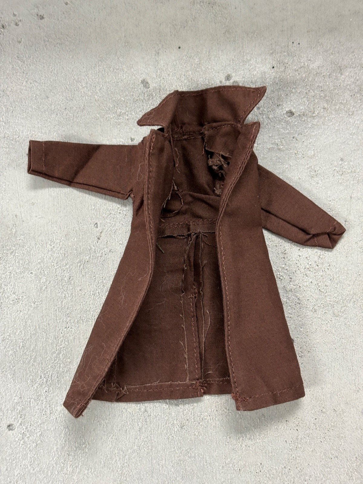 SU-CH-LTC-GB-DBN: 1/12 Dark Brown Wired Trench Coat for 6&Prime; action figure