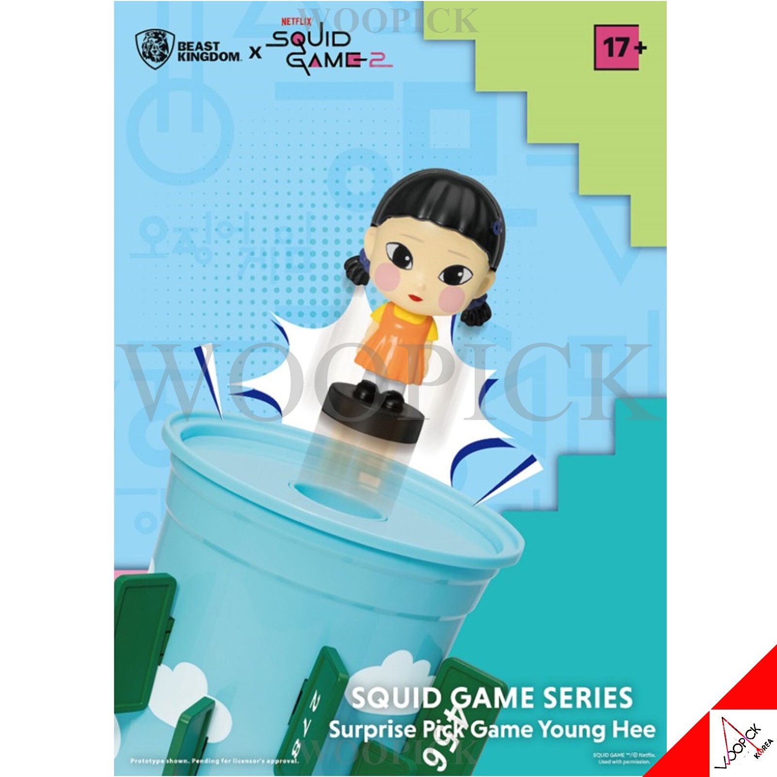 Squid Game Younghee Surprise Pick Roulette Game Korean Drinking Game Figure