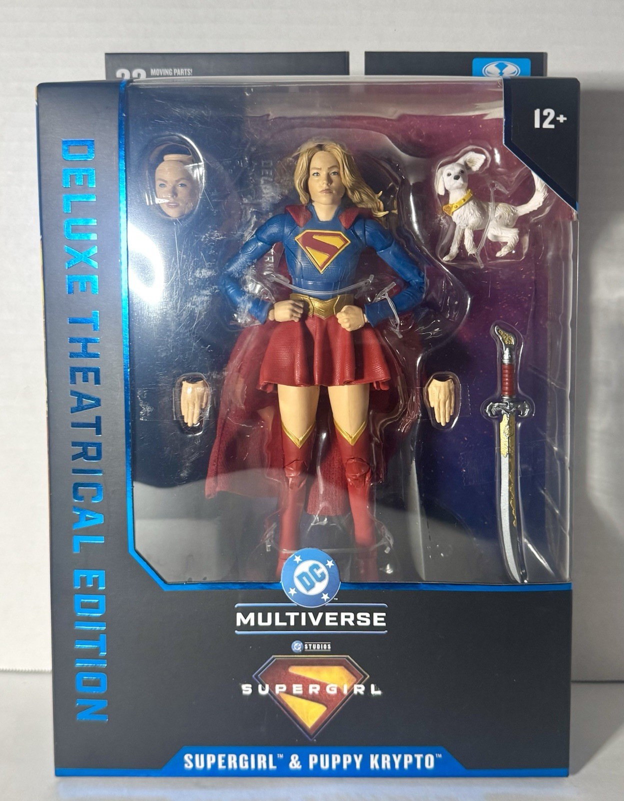 SUPERGIRL & PUPPY KRYPTO – McFarlane Deluxe Theatrical Edition DC Multiverse NEW