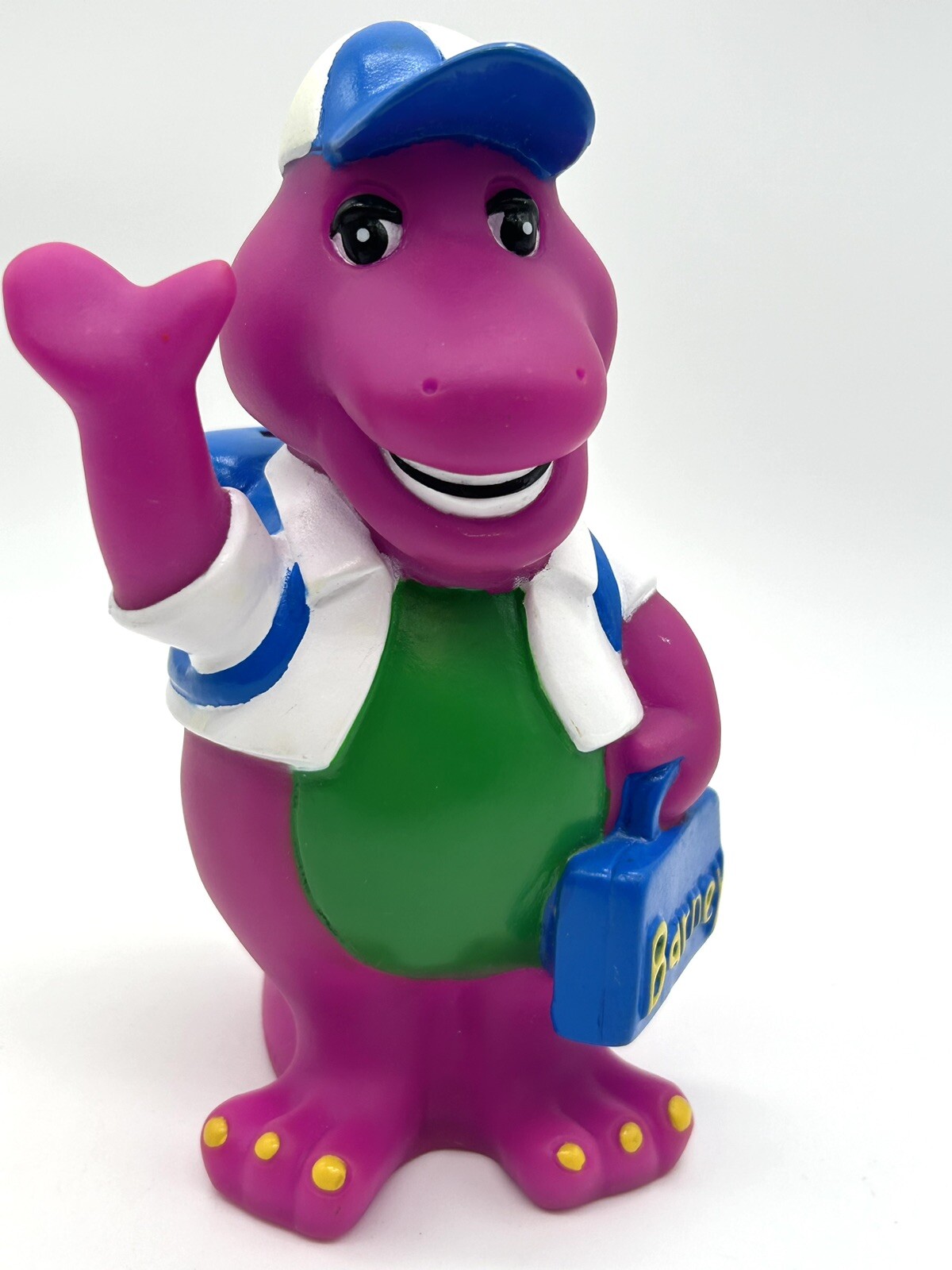 Vintage 1992 Lyons Group Barney Purple Dinosaur Coin Piggy Bank Back to School