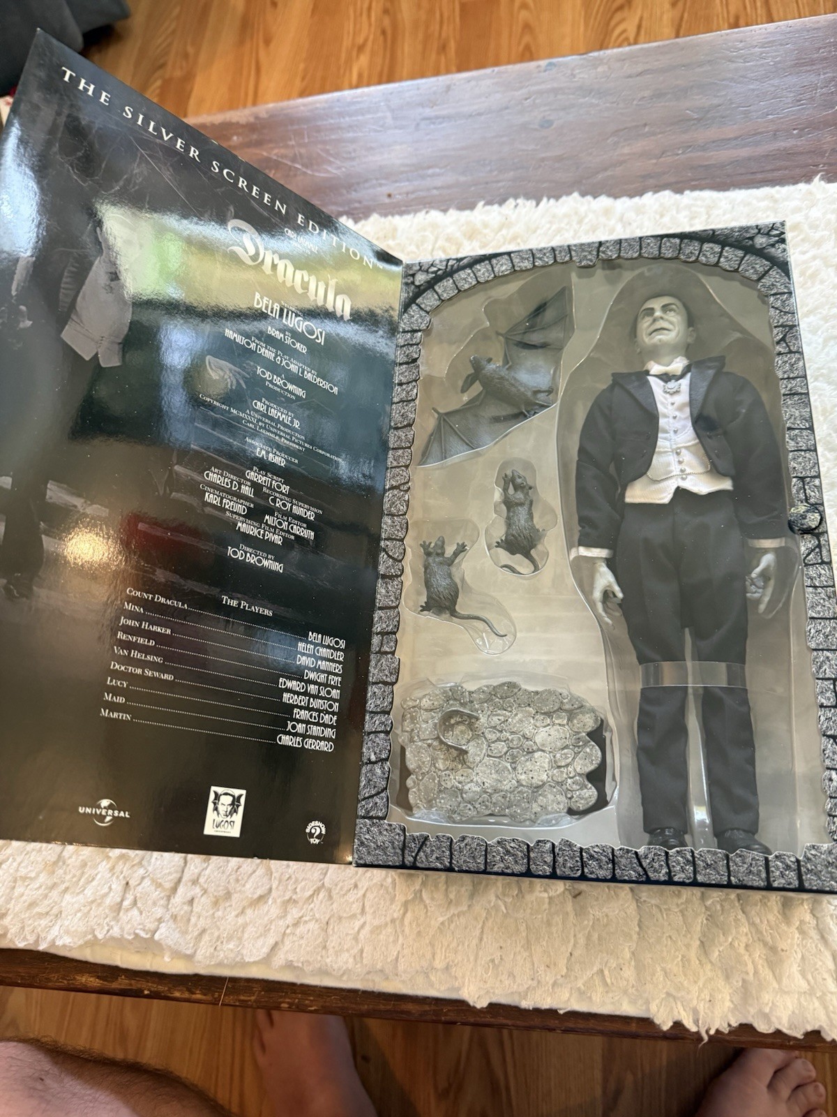 Dracula Silver Screen Edition 12&Prime; Figure Bela Lugosi Sideshow Universal Monsters