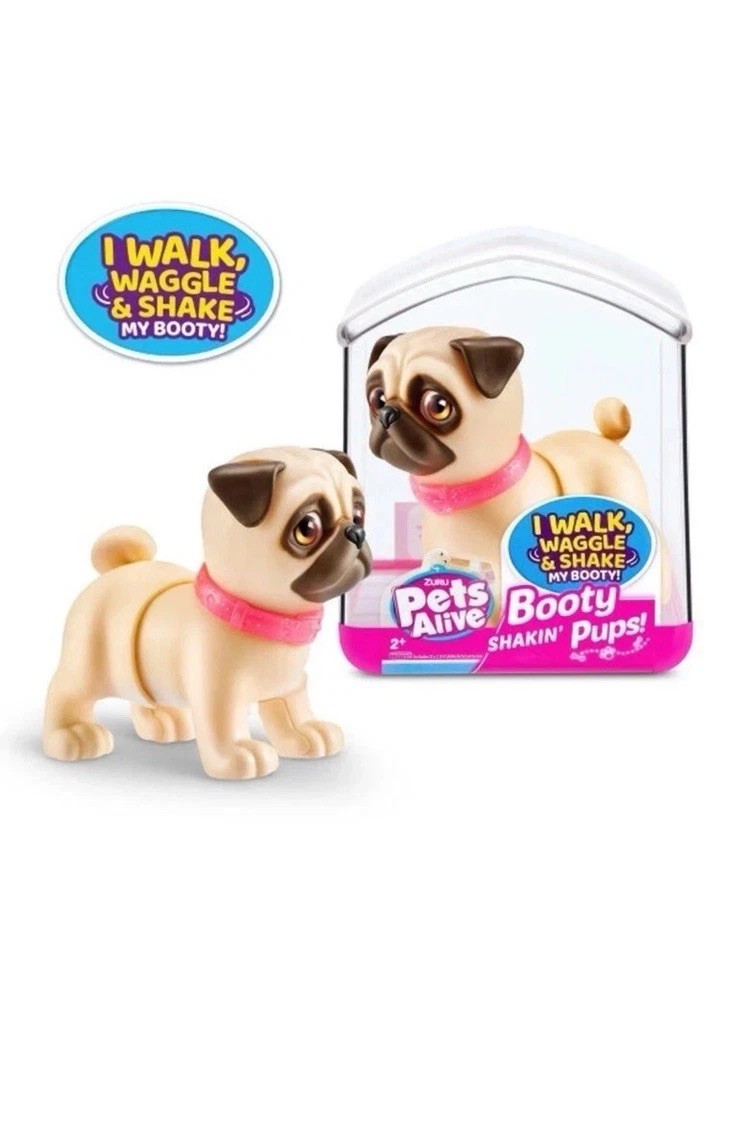 Zuru Pets Alive Booty Shakin Pups Pug 3&Prime; Interactive Dog Dog Puppy (NEW)