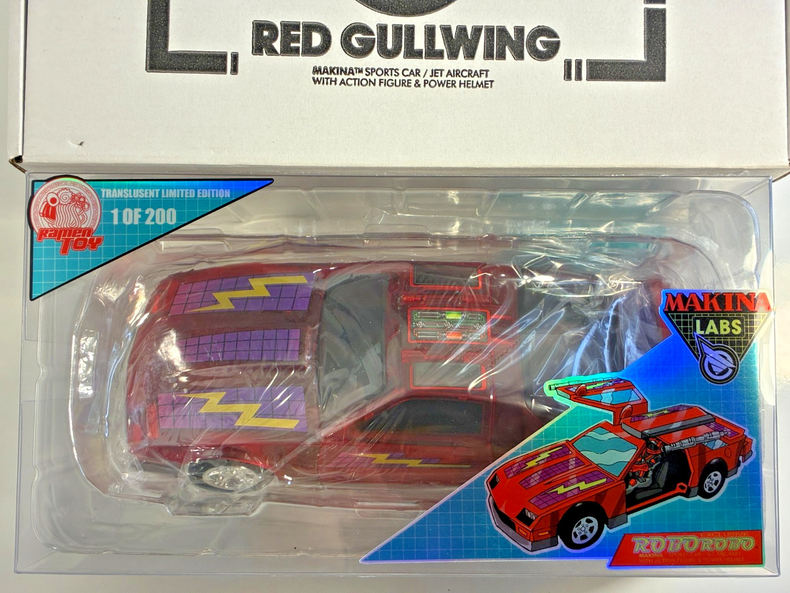 2024 Ramen Toy Translucent Gullwing Thunderhawk Makina Labs 1/200 MISB M.A.S.K.