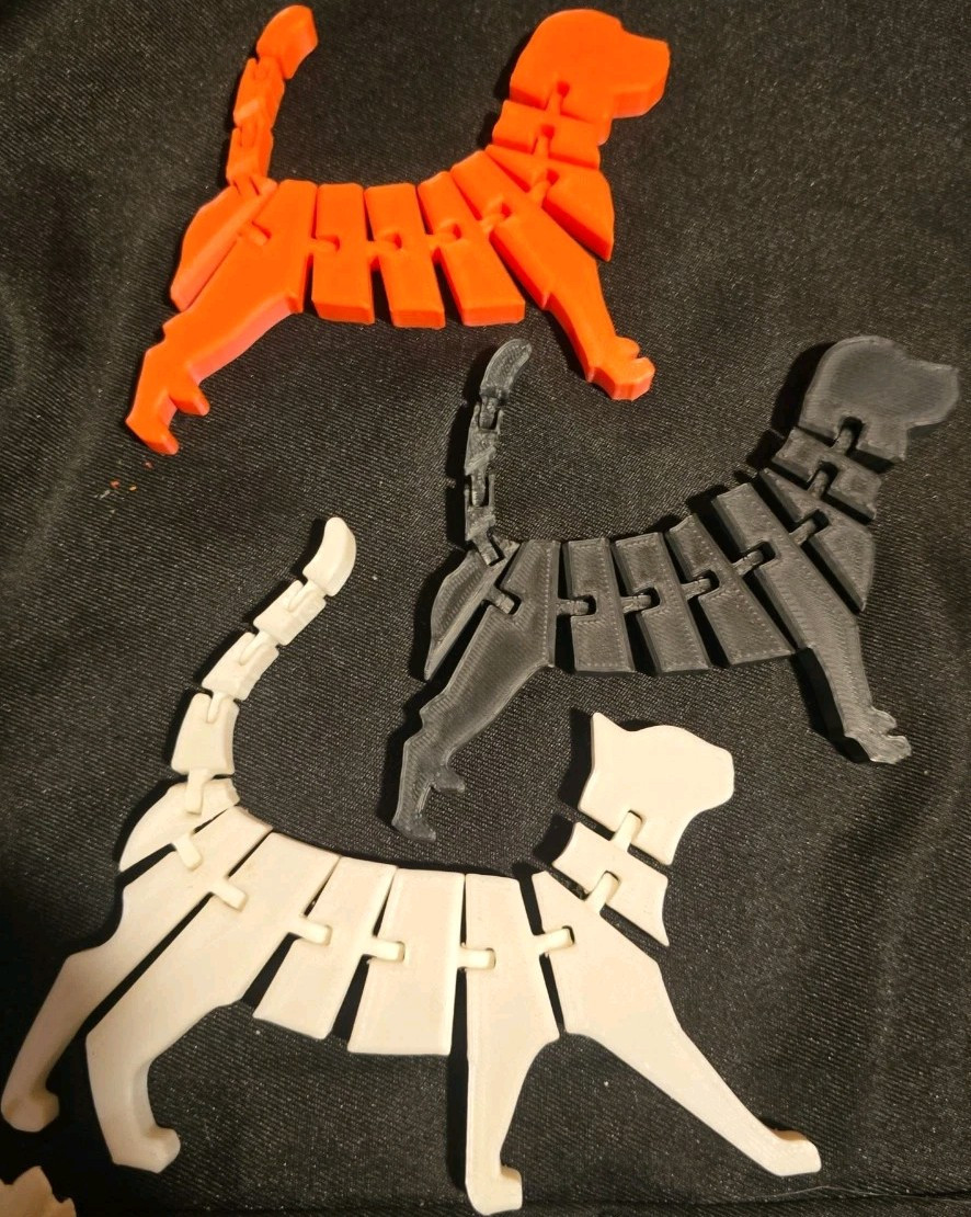 3d Dog/cat Articulated Fidget Toy