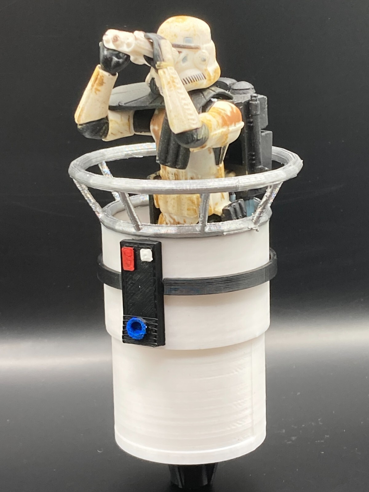 CUSTOM STAR WARS YAVIN 4 SENTRY TOWER for 3.75&Prime; FIGURE DIORAMA SCI FI (E27)