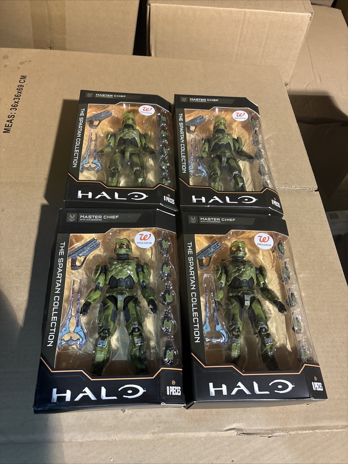 4 Pack Halo Master Chief Spartan Collection Action Figure Walgreens Exclusive