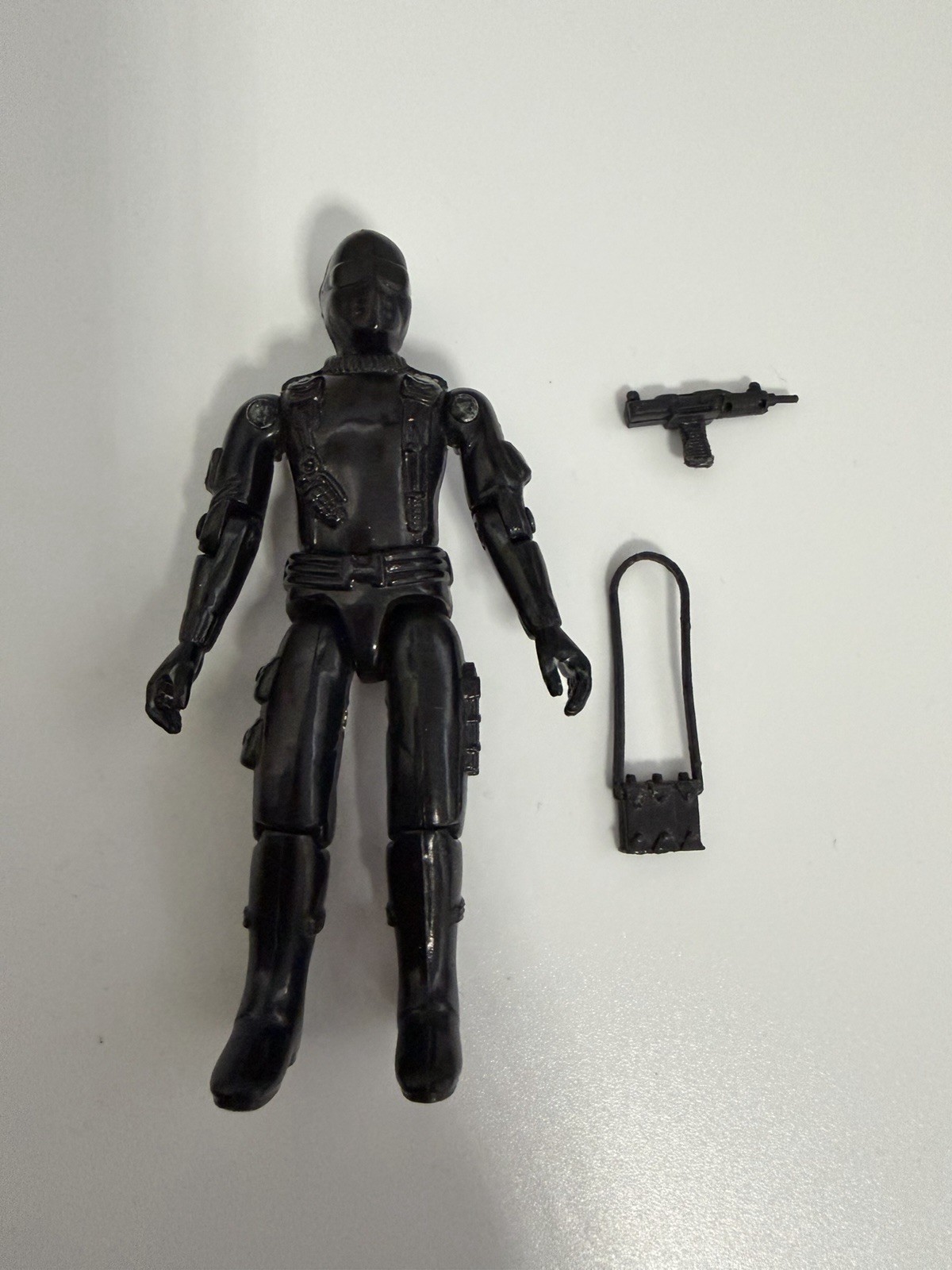 GI Joe Snake Eyes v1 1982 *100% COMPLETE Straight Arm Vintage New O Ring!!!