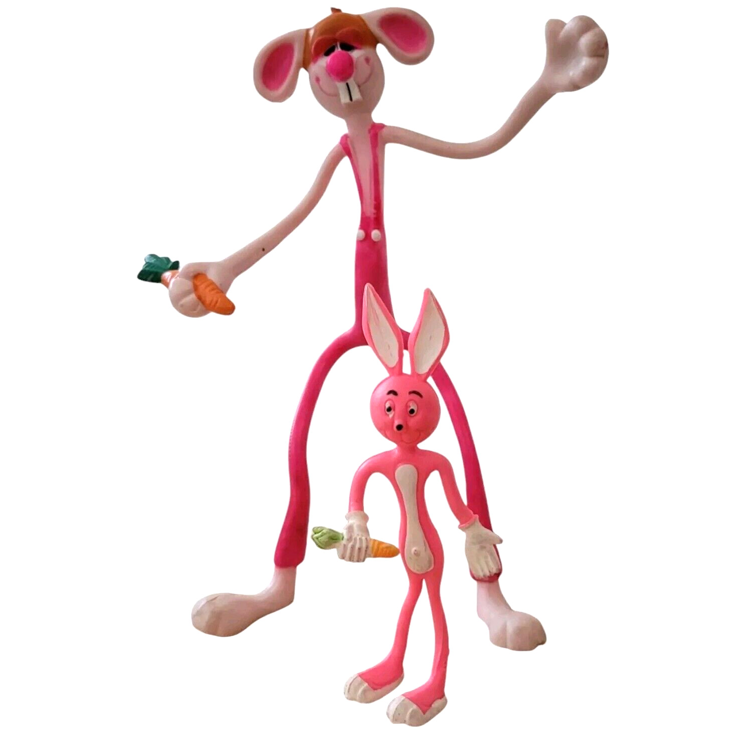 Roger Rabbit Style Bendables 10” 5&Prime; Figures 80s Toys Character Cartoon Vintage