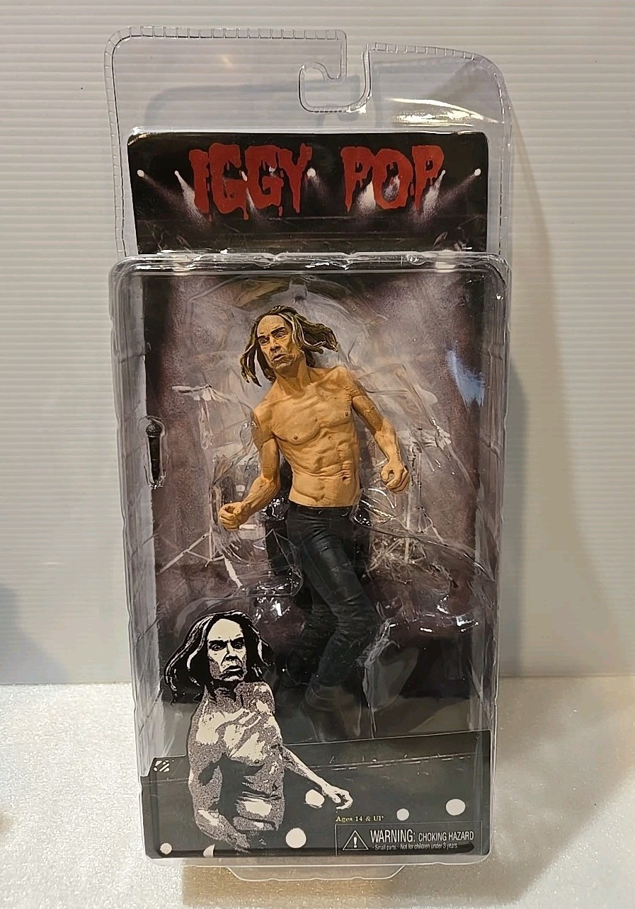 Iggy Pop 7&Prime; Action Figure NECA & Sony Music 2011 NEW & SEALED