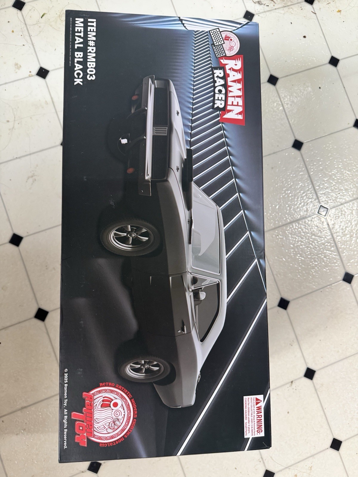 RAMEN TOYS RAMEN RACER 1/12 CAR (METAL BLACK CHROME & INTERCHANGE PACKS)