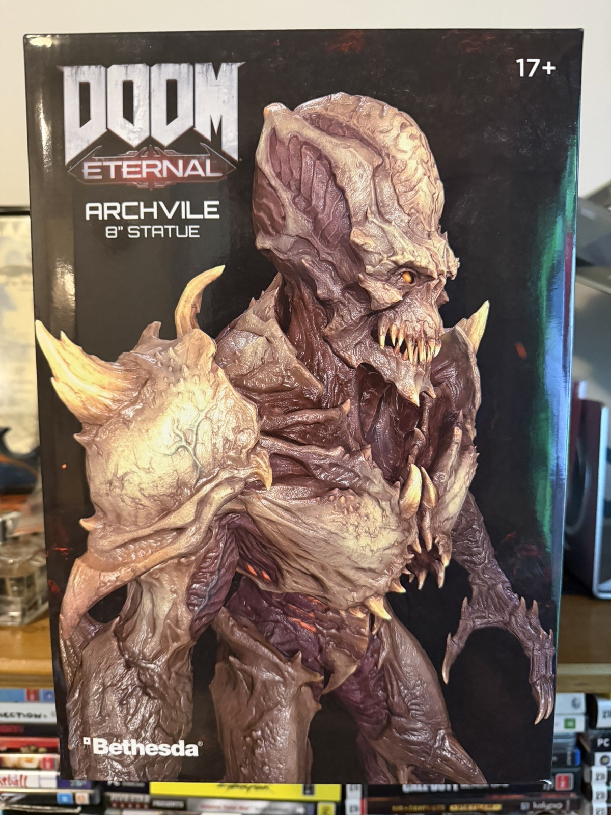 RARE – Bethesda DOOM Eternal Archvile Statue 8 inch – Mint Condition