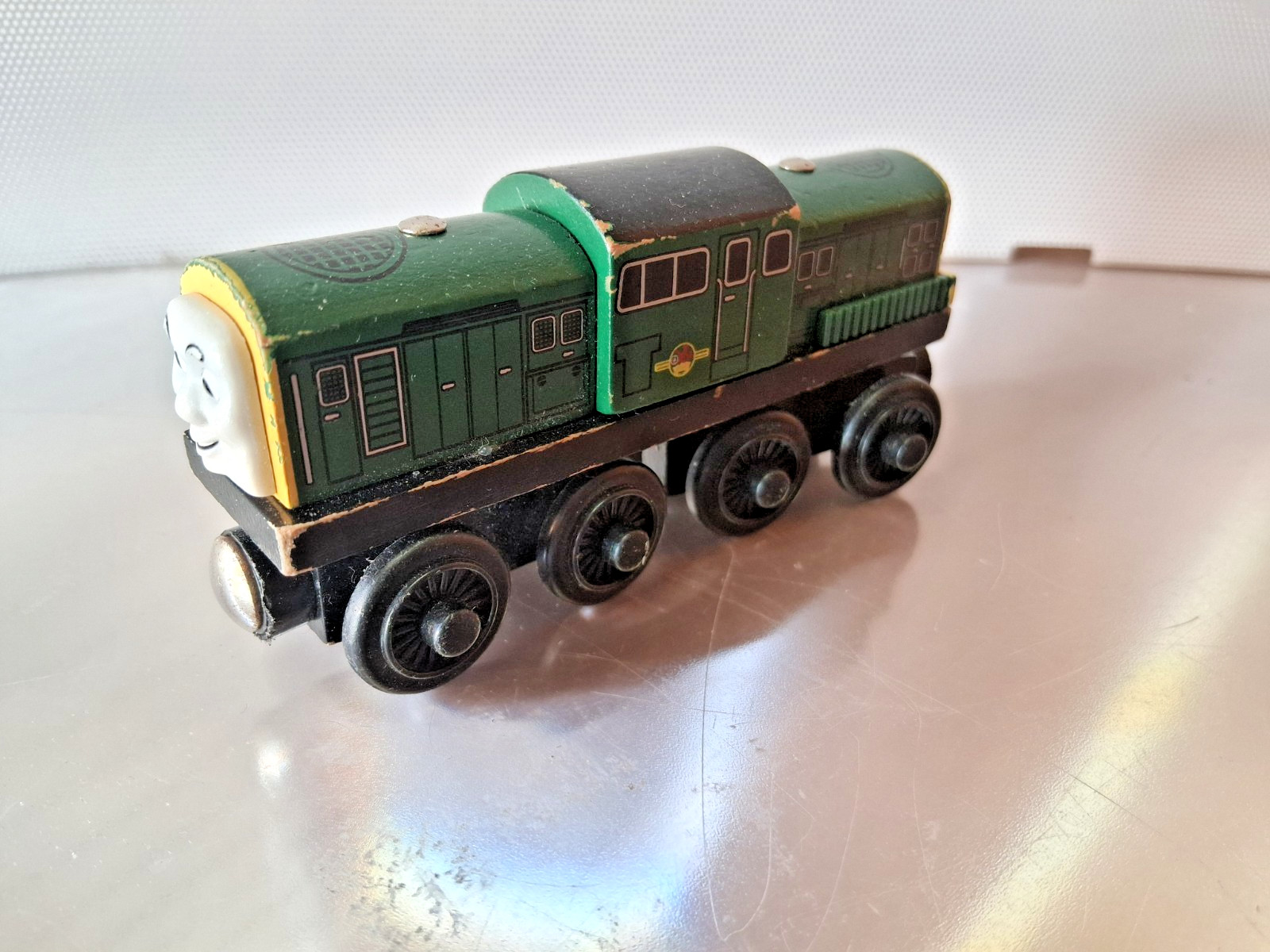 Vintage 1921 Thomas & Friends wooden Railway DEREK the diesel engine toy, RARE