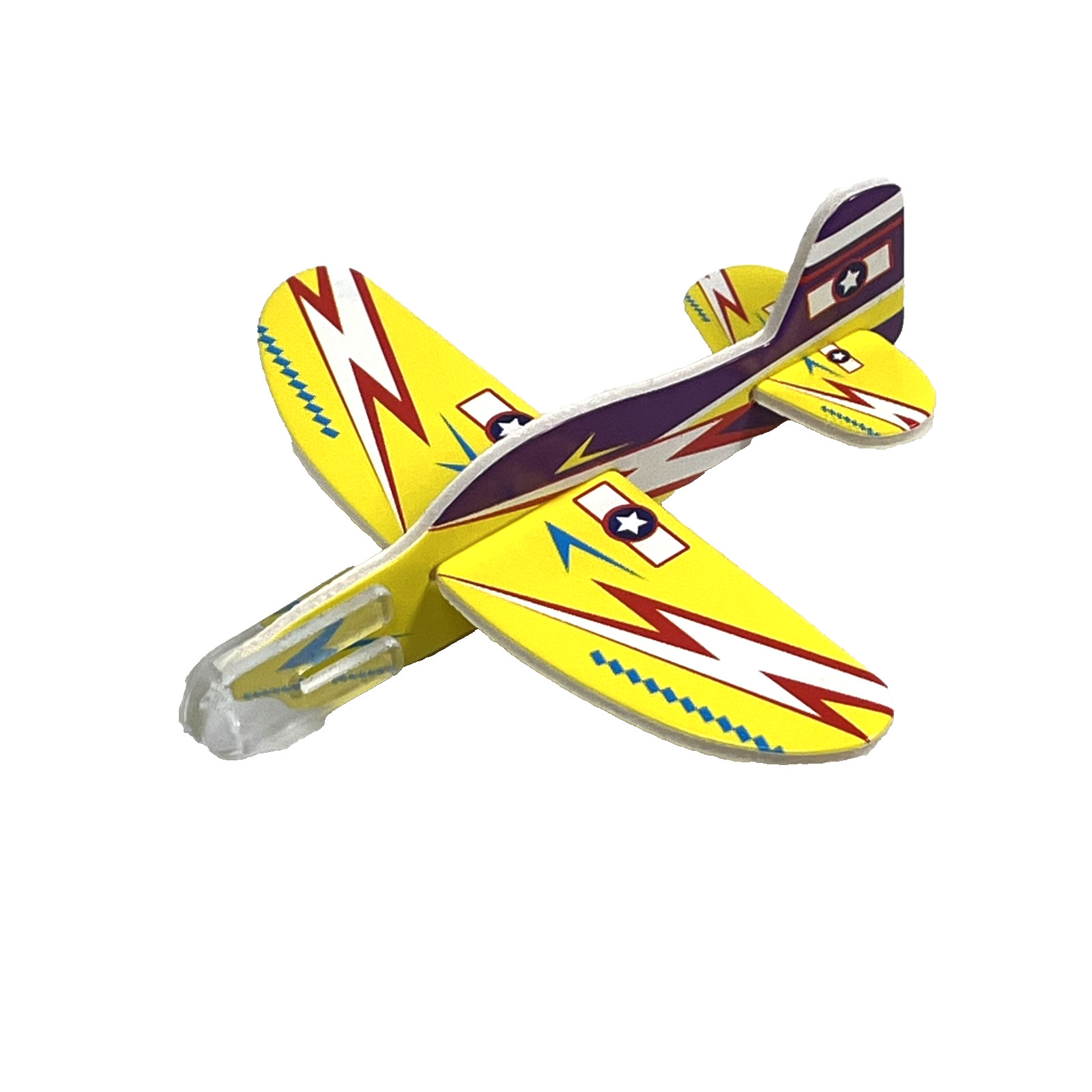 Mini Airplane Build Toss Fly Play Foam Plane Indoor/Outdoor Toy Banana Split