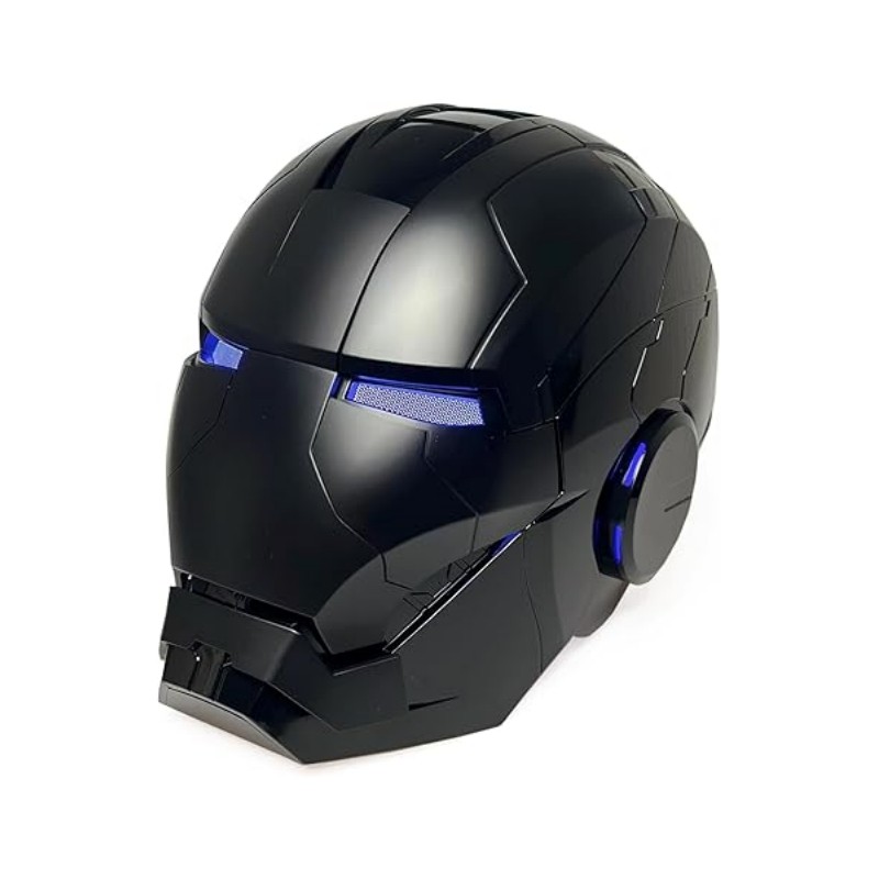 YONTYEQ Iron Man MK5 Helmet 1:1 Voice-controlled Wearable Prop Black Cosplay US