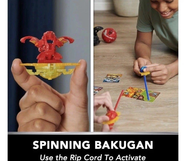 Bakugan Special Attack Dragonoid Spinning Collectible Action Figure Trading Card