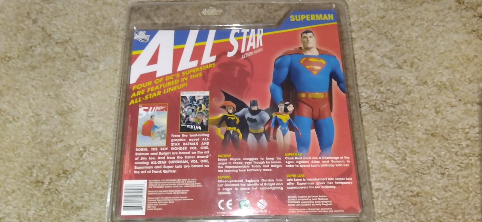 3 HTF DC COMICS DIRECT ACTION FIGURES, JONAH HEX, 2 SUPERMAN ALL STAR/SHOWCASE