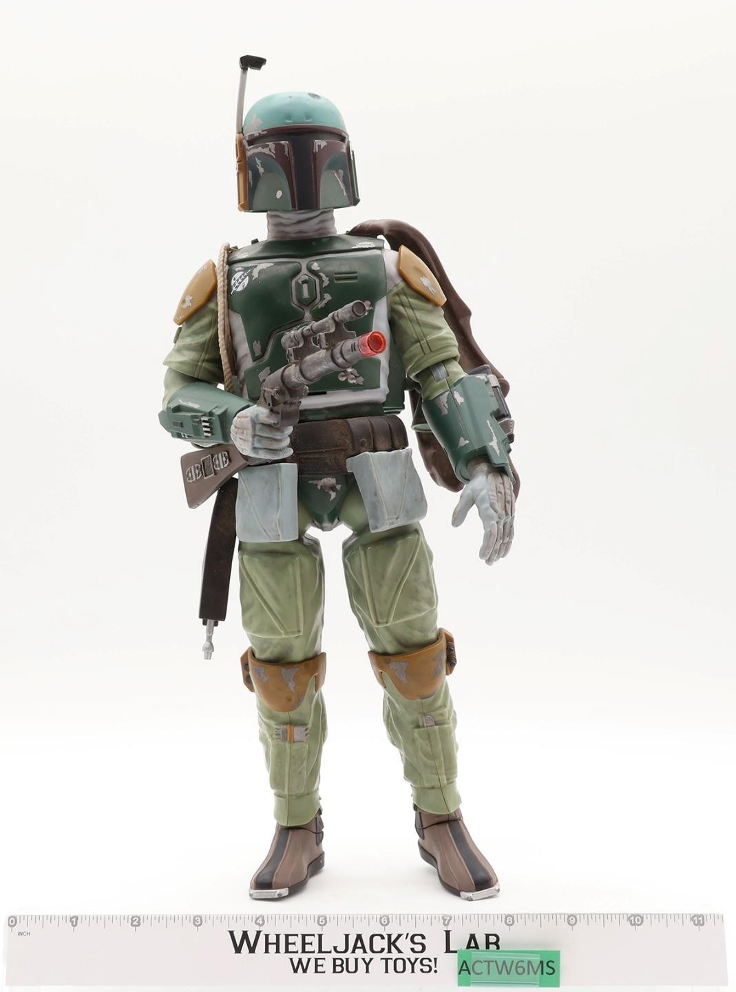 Boba Fett Star Wars 2014 Disney Store 15&Prime; Talking Lights WORKS Action Figure