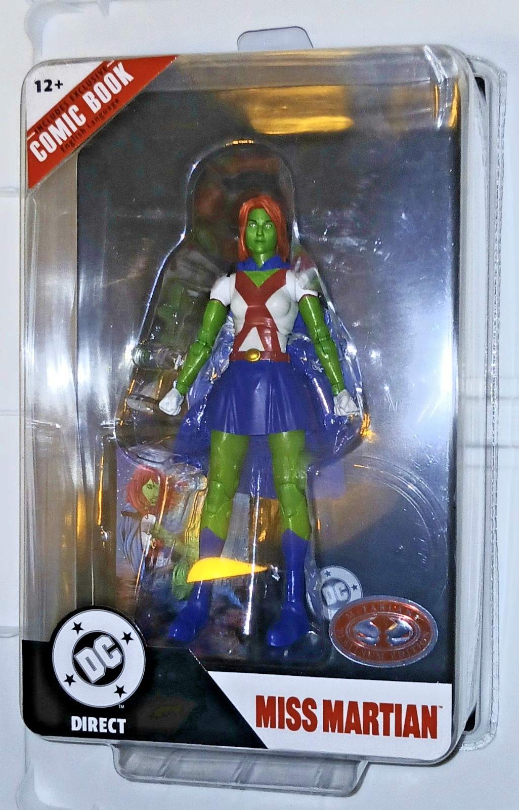 McFARLANE DC DIRECT PAGE PUNCHERS MISS MARTIAN 7&Prime; FIGURE COMIC BOOK NEW 2026