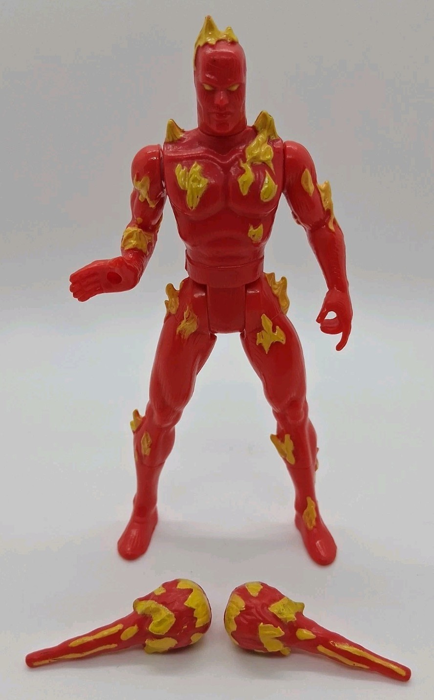 1992 ToyBiz Marvel Super Heroes Fantastic Four Human Torch 5&Prime; Action Figure