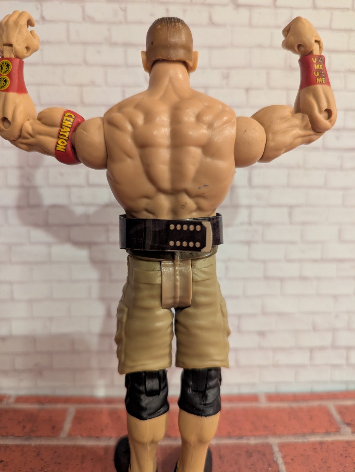 Custom WWE WWF John Cena Intercontinental Belt for 6&Prime; (figures not included)