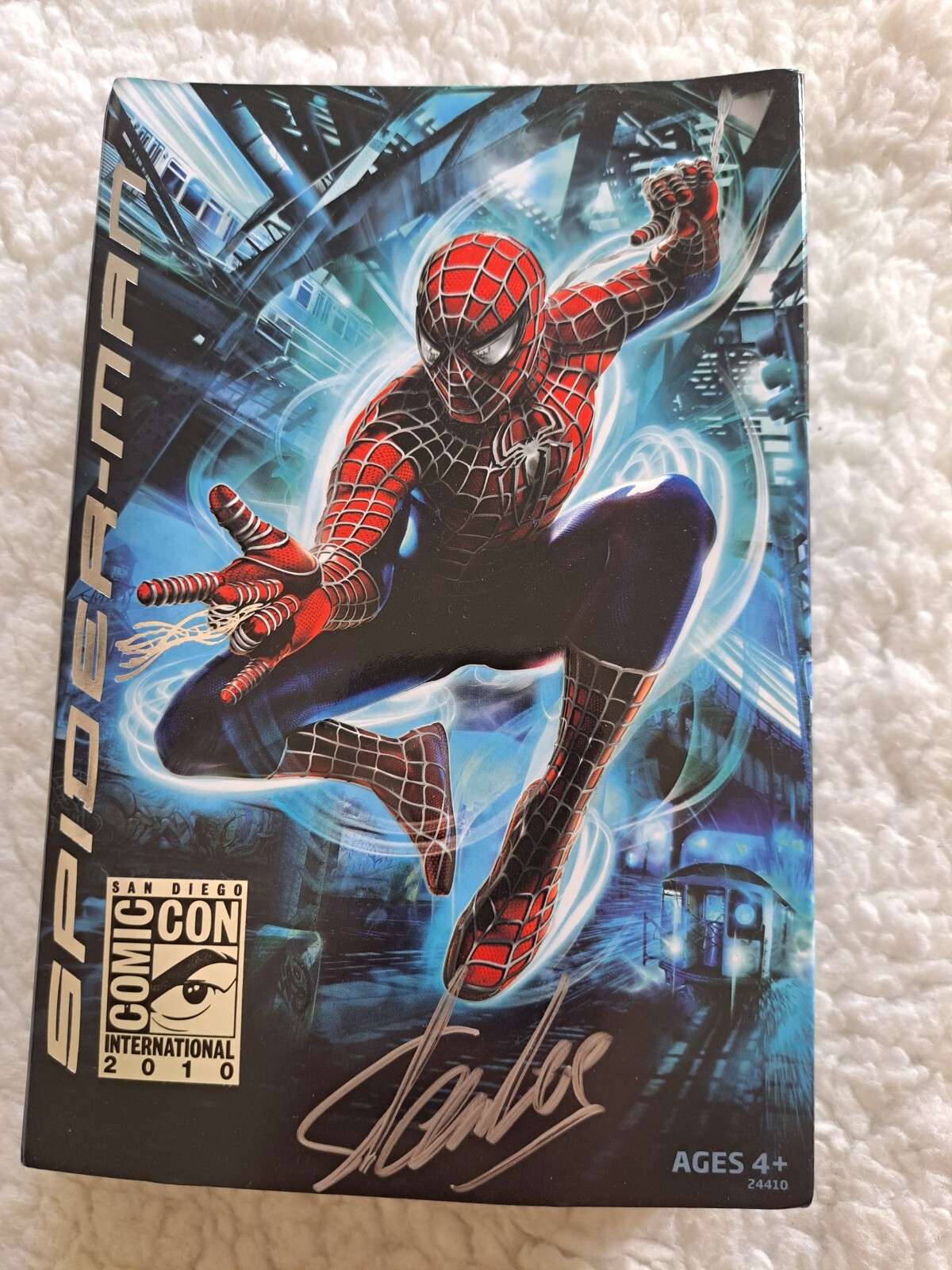 Rare Marvel Universe Spider-Man🕷 Figure 2010 SDCC Exclusive Signed By Stan Lee
