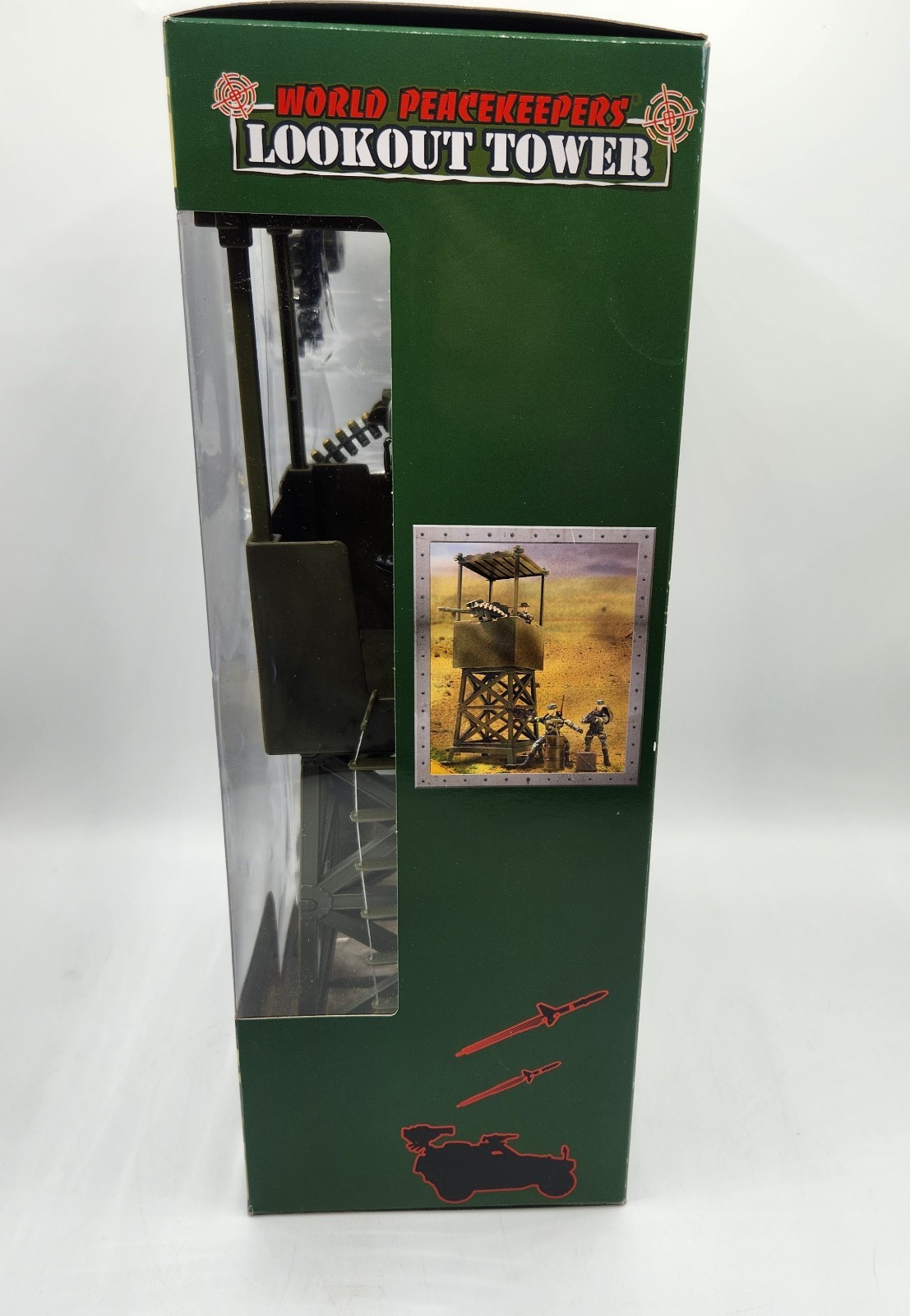 World Peacekeepers Lookout Tower Plus Action Figures New 1:18 Scale