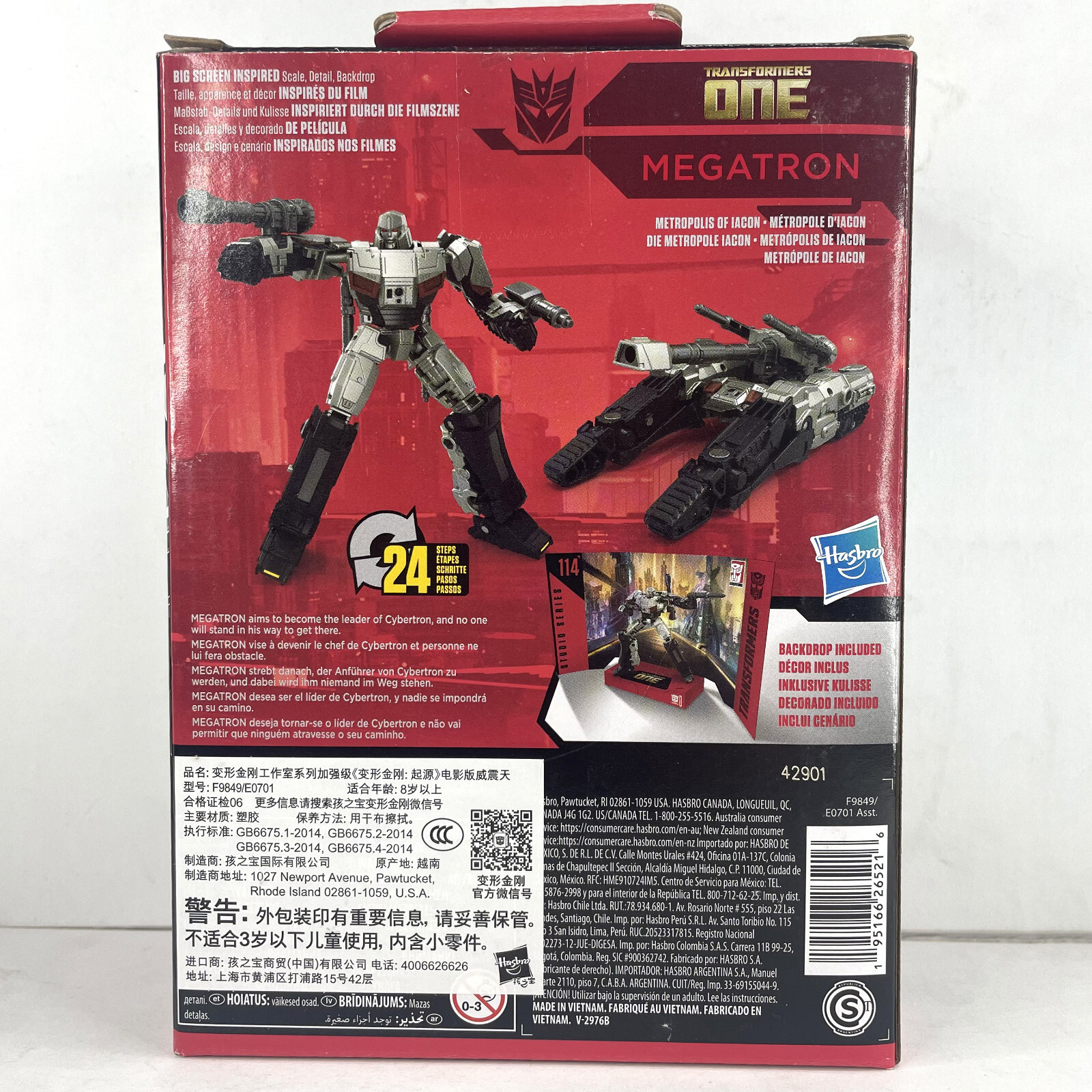 Hasbro Transformers One Studio Series Megatron #114 SS114 Deluxe Class Figure