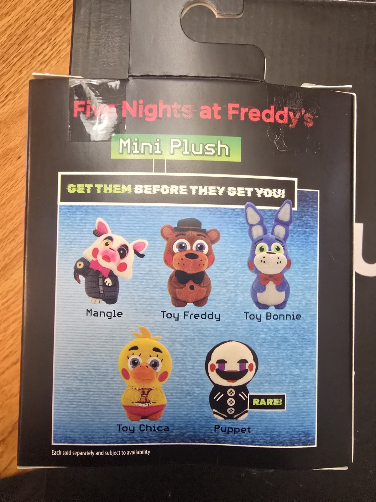 Five Nights at Freddy&rsquo;s Character Blind Box Mini Plush RARE Puppet FNAF